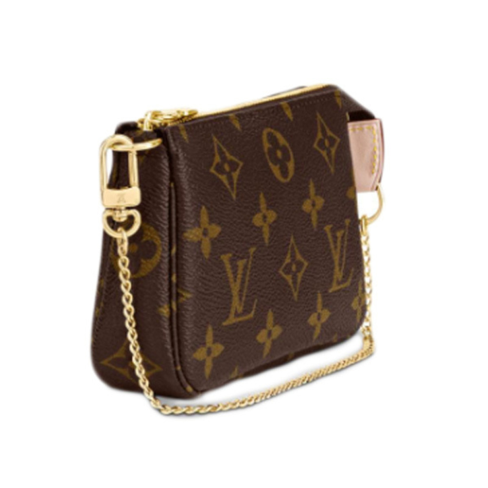 LOUIS VUITTON Authentic Brown Monogram Canvas Pochette Pouch - Picture 3 of 7